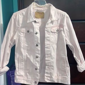 light pink carbon denim jacket!